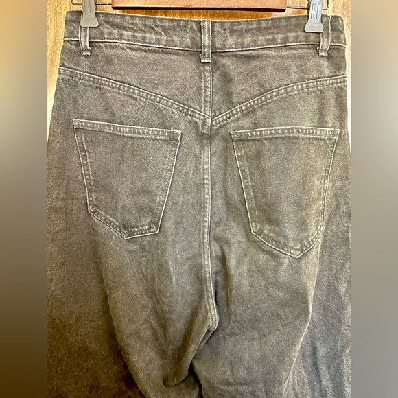 Zara black barrel style jeans women size 6 - Picture 4 of 6